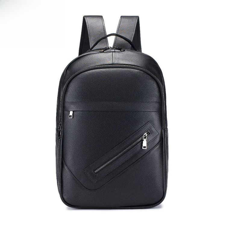 Genuine Leather Backpack - Super Leather Double Shoulder Bag for