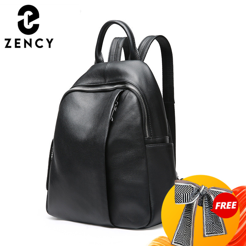 Genuine Leather Backpack - Zency Thiết Kế Chống Trộm Phụ