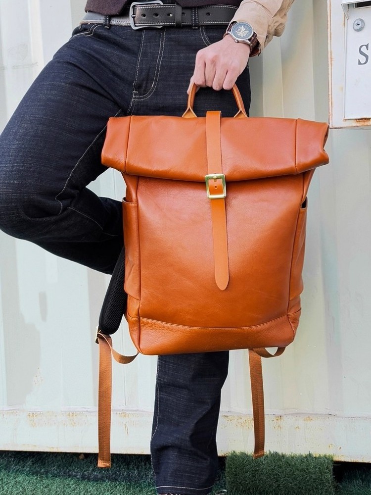 Large Capacity Mens Genuine Le - đánh giá và giá Genuine Leather Backpack