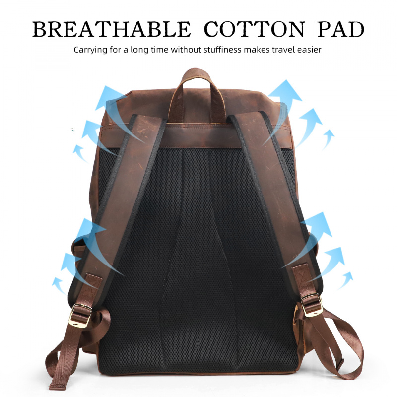 New Arrivals Leather Backpack  - đánh giá và giá Genuine Leather Backpack