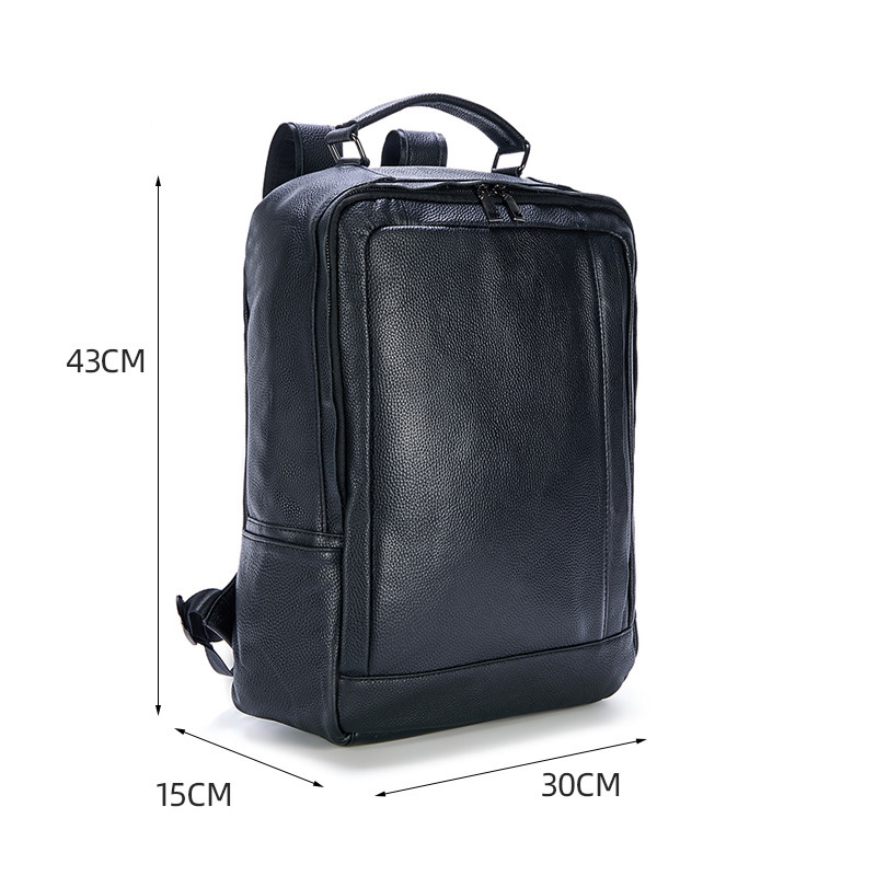 Men's genuine leather double-s - đánh giá và giá Genuine Leather Backpack