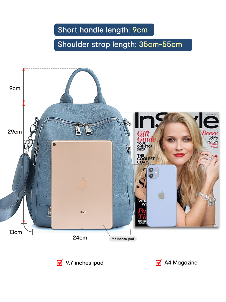 Zency Da Thật Chính Hãng Da Ba - đánh giá và giá Genuine Leather Backpack