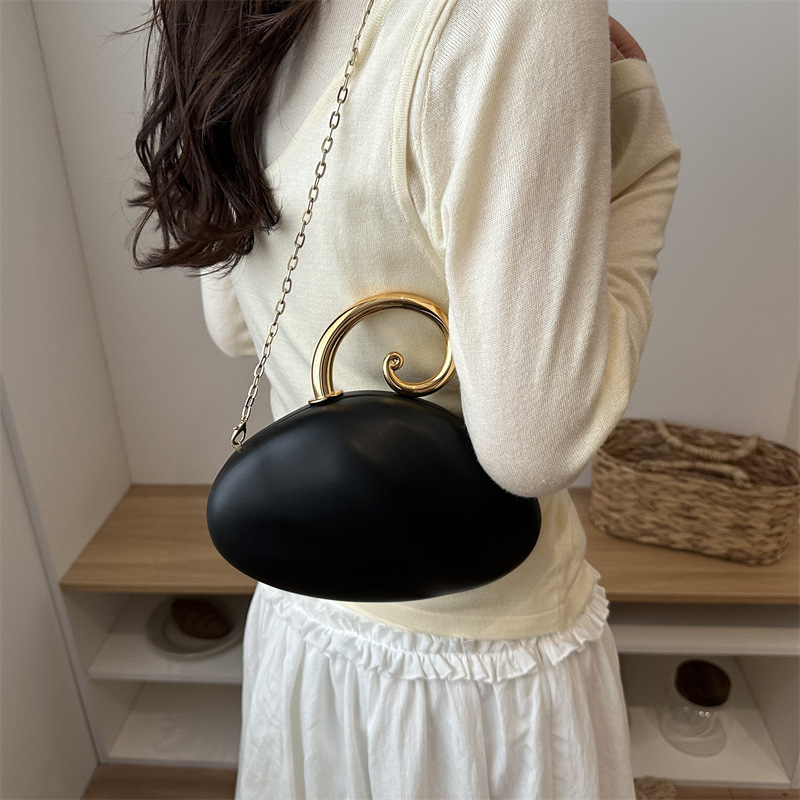 Luxury Curved Pebble Shape Min - đánh giá và giá Mini Bag Evening Clutch