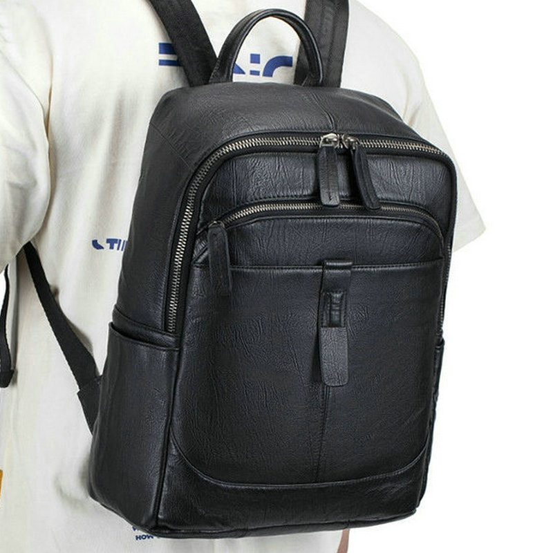 Super Leather Double Shoulder  - đánh giá và giá Genuine Leather Backpack