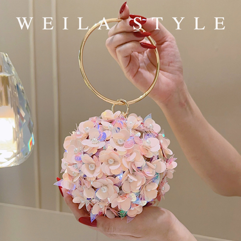 Mini Sequin Flower Evening Bag - đánh giá và giá Mini Bag Evening Clutch