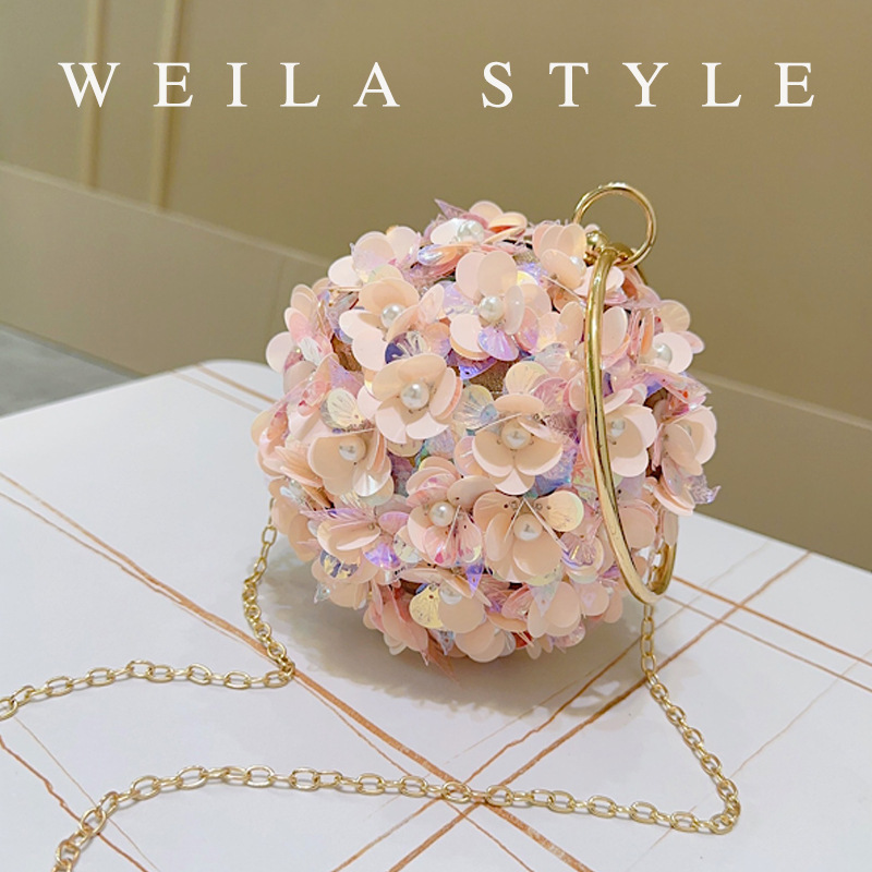 Mini Sequin Flower Evening Bag - đánh giá và giá Mini Bag Evening Clutch