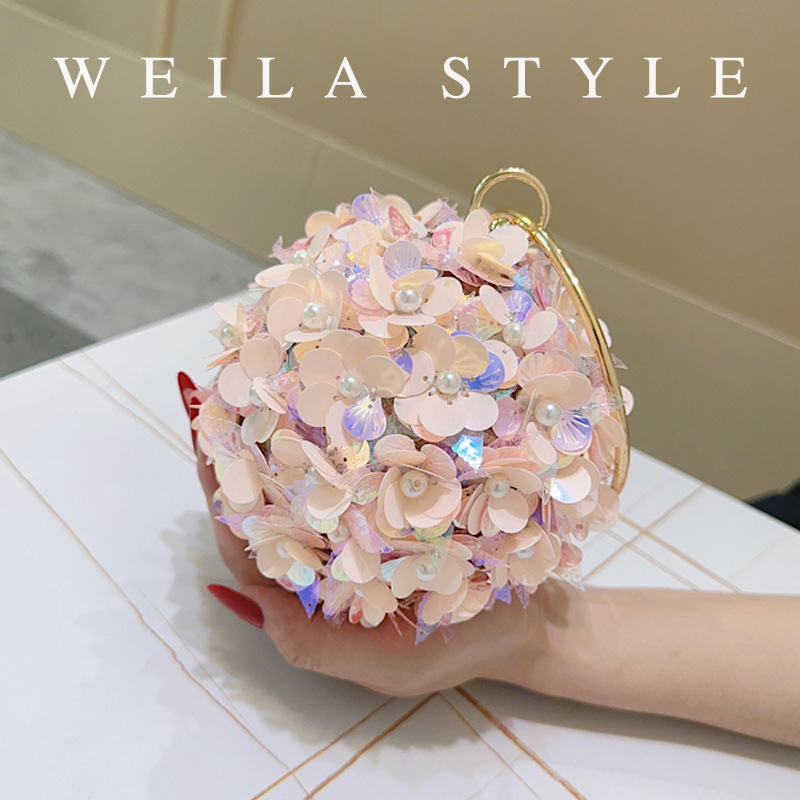 Mini Sequin Flower Evening Bag - đánh giá và giá Mini Bag Evening Clutch