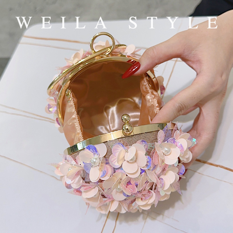 Mini Sequin Flower Evening Bag - đánh giá và giá Mini Bag Evening Clutch
