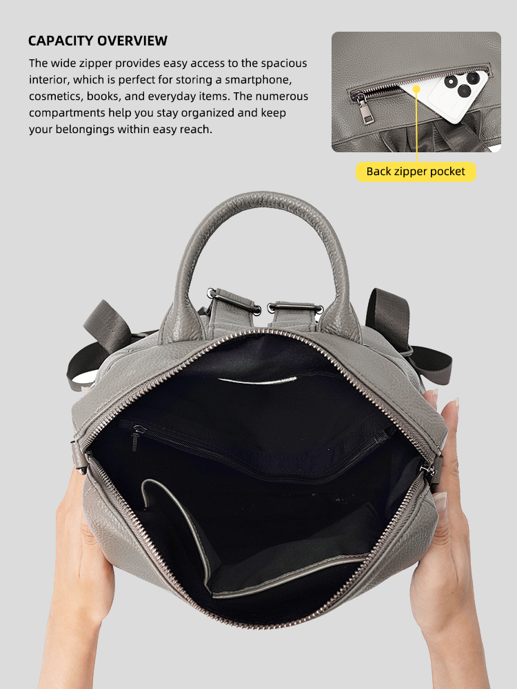 Zency Premium Genuine Leather  - đánh giá và giá Genuine Leather Backpack