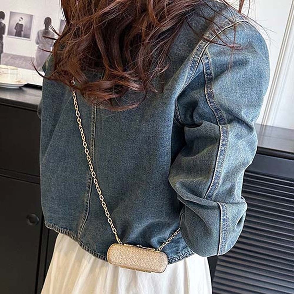 Rhinestone Chain Lipstick Bag  - đánh giá và giá Mini Bag Evening Clutch