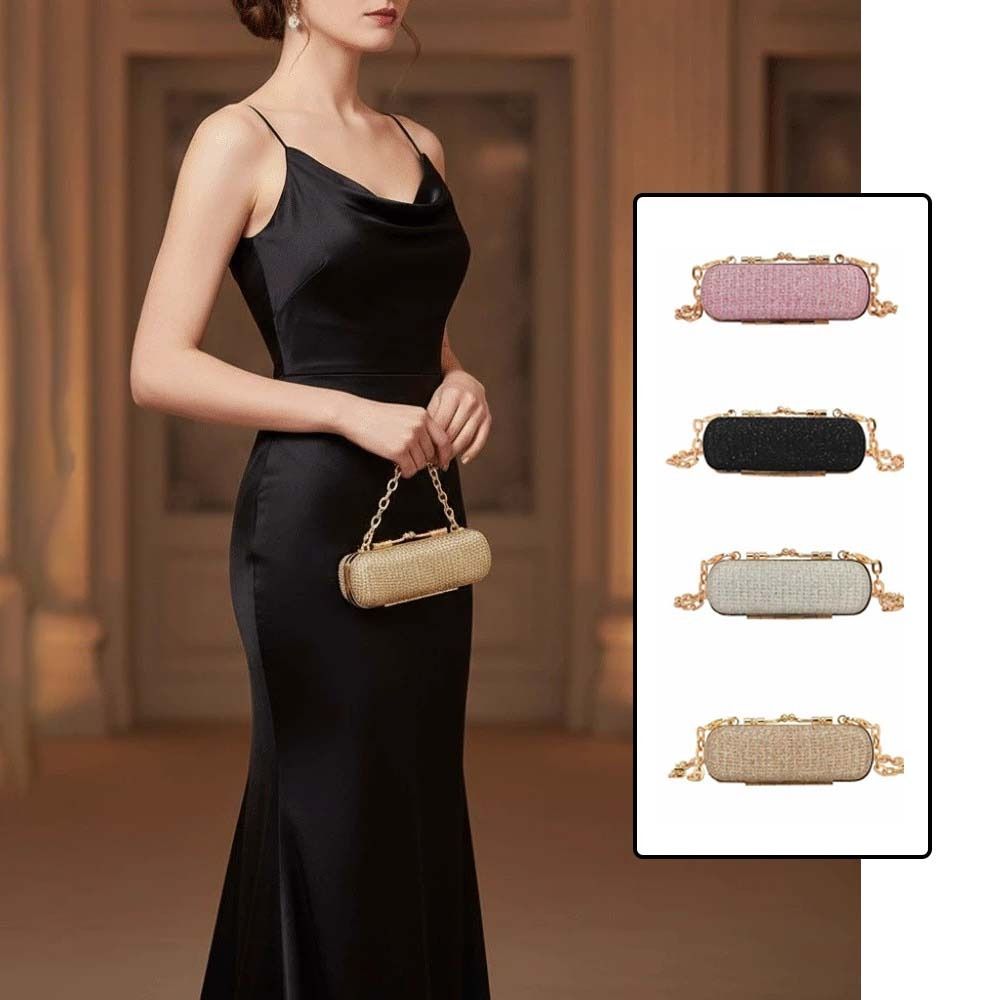 Rhinestone Chain Lipstick Bag  - đánh giá và giá Mini Bag Evening Clutch