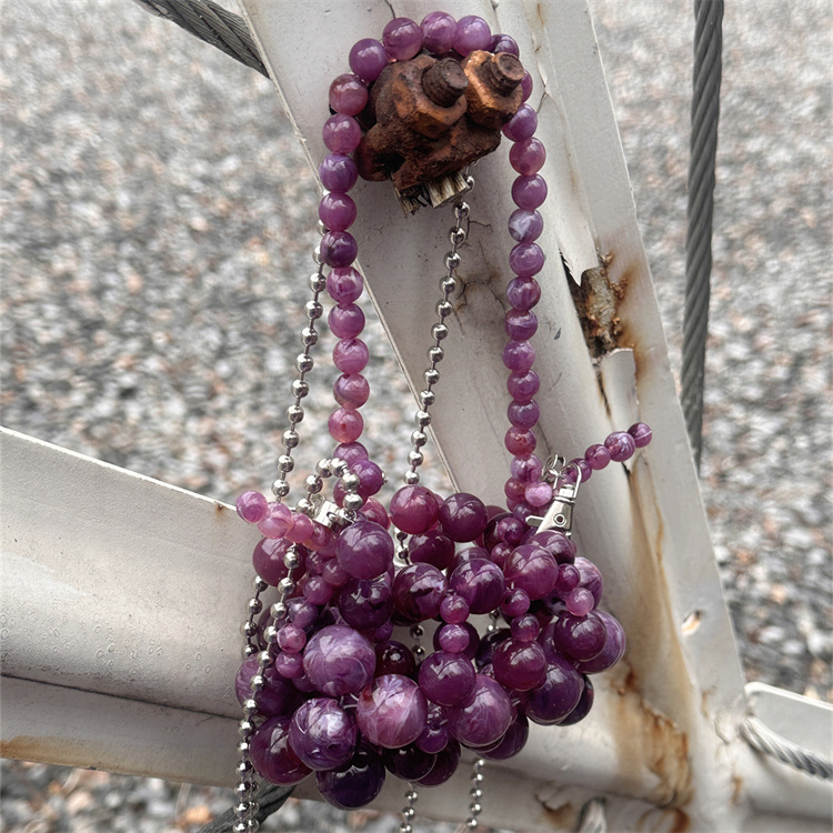 Girls Mini Purple Beaded  Clut - đánh giá và giá Mini Bag Evening Clutch