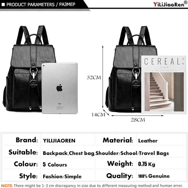 Chống Trộm Ba Lô Nữ Túi Đeo Va - đánh giá và giá Genuine Leather Backpack