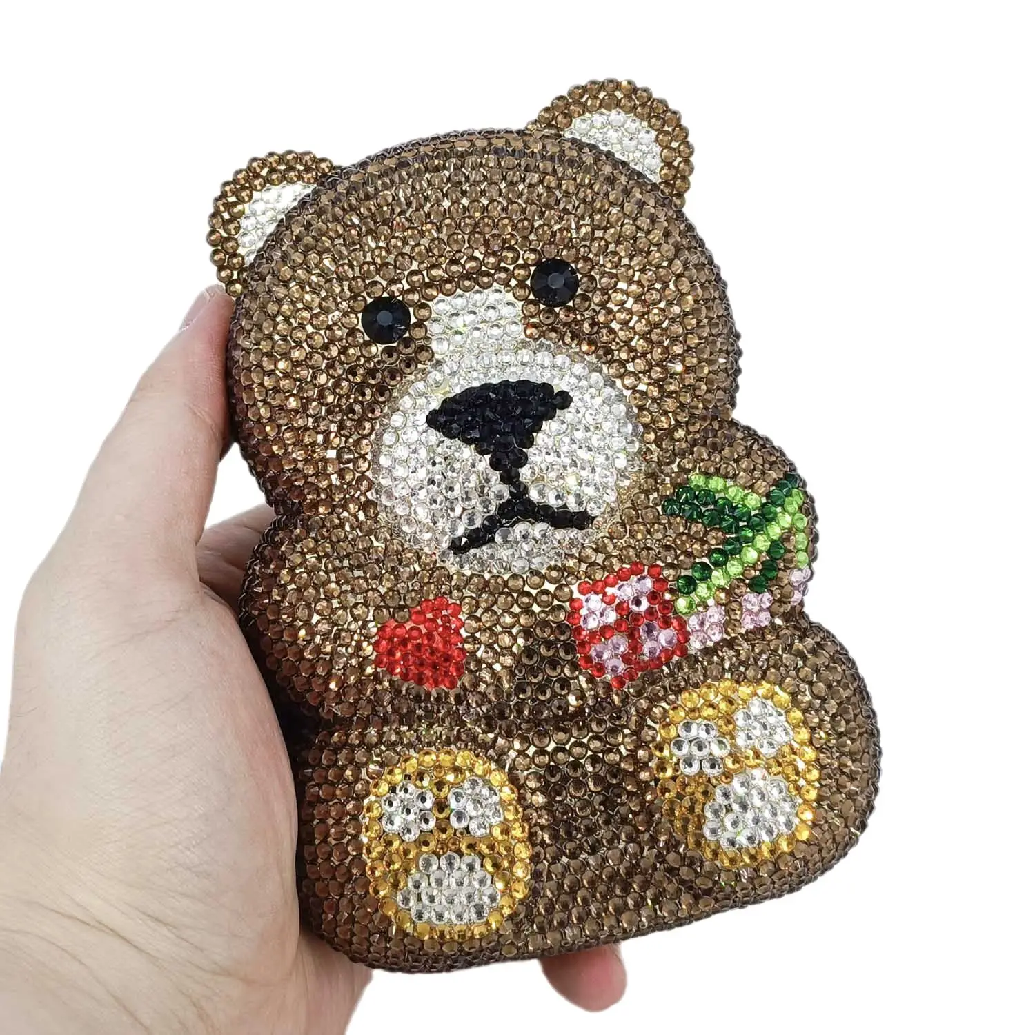 Boutique De FGG Nâu Pha Lê Gấu - đánh giá và giá Mini Bag Evening Clutch