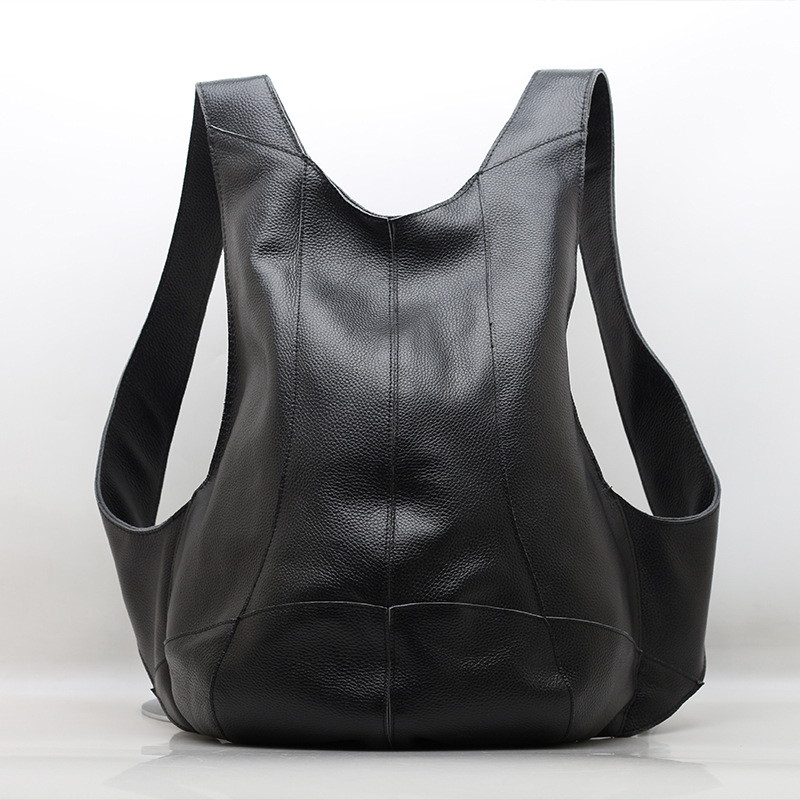 Nam Cổ Điển Chống Trộm Dây Kéo - đánh giá và giá Genuine Leather Backpack