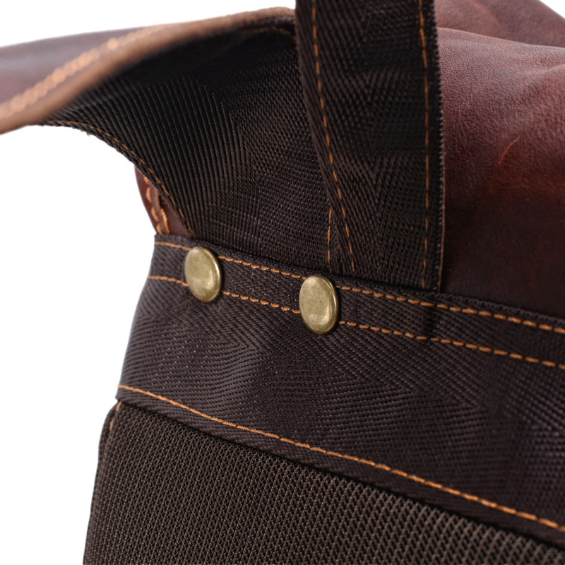Retro Men's Shoulder Bag Leath - đánh giá và giá Genuine Leather Backpack