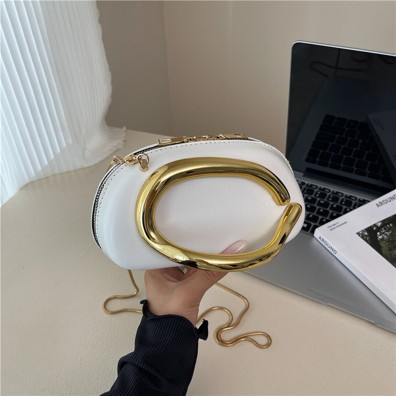 Retro Gold Metal Handle Women  - đánh giá và giá Mini Bag Evening Clutch