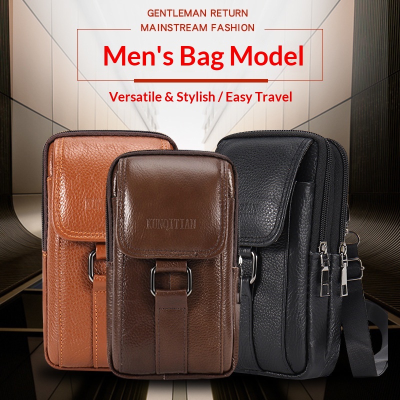 Genuine Leather Men's Phone Be - đánh giá và giá Genuine Leather Backpack