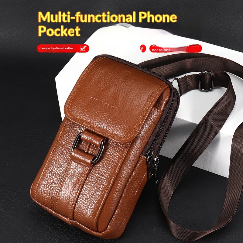 Genuine Leather Men's Phone Be - đánh giá và giá Genuine Leather Backpack