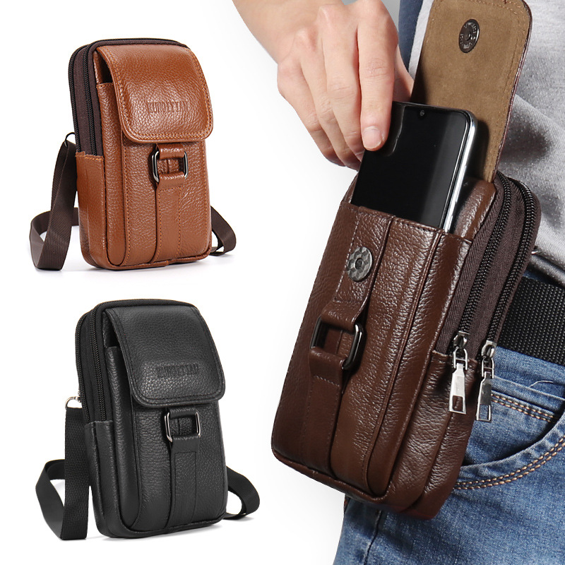 Genuine Leather Men's Phone Be - đánh giá và giá Genuine Leather Backpack